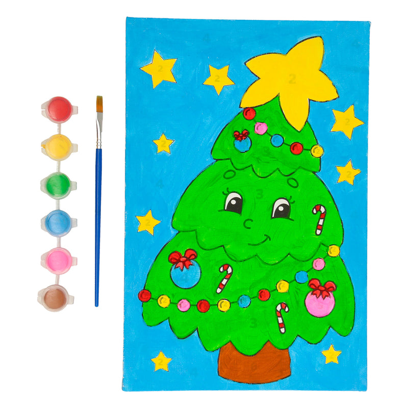 Afbeelding laden in galerijviewer, Creative Craft Group XMAS Canvas Schilderen op Nummer Kerstboom