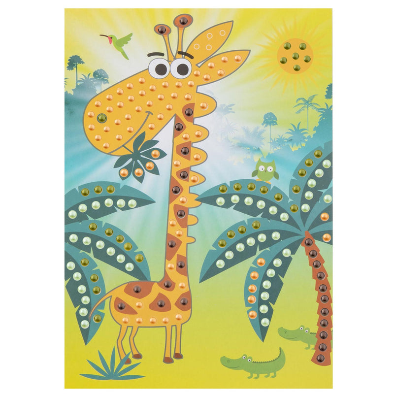 Afbeelding laden in galerijviewer, Grafix Knutselset Bead Art Giraffe