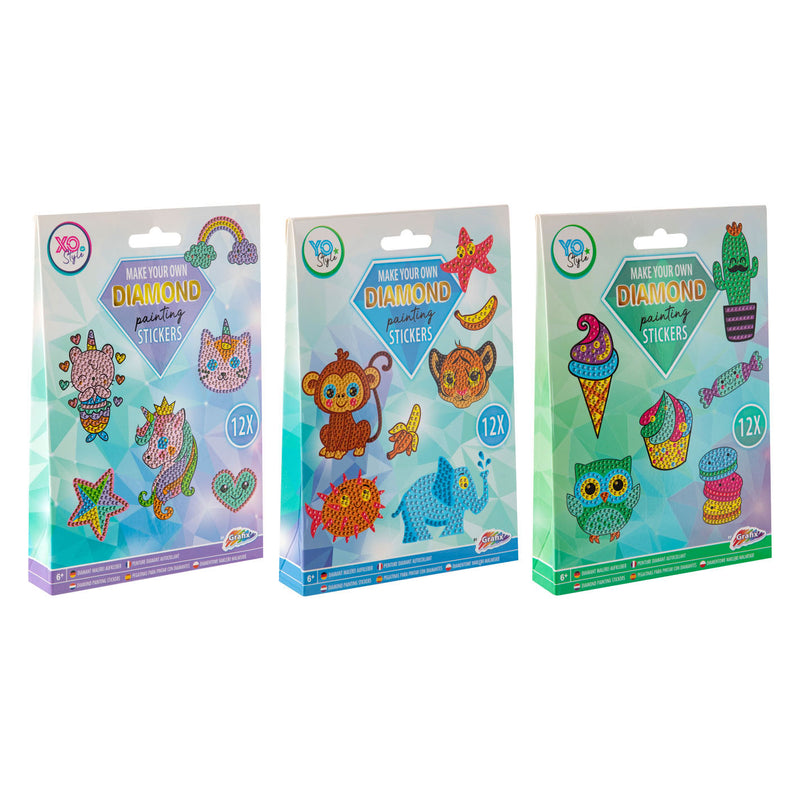 Afbeelding laden in galerijviewer, Creative craft group maak je eigen diamond painting stickers, 12dlg.