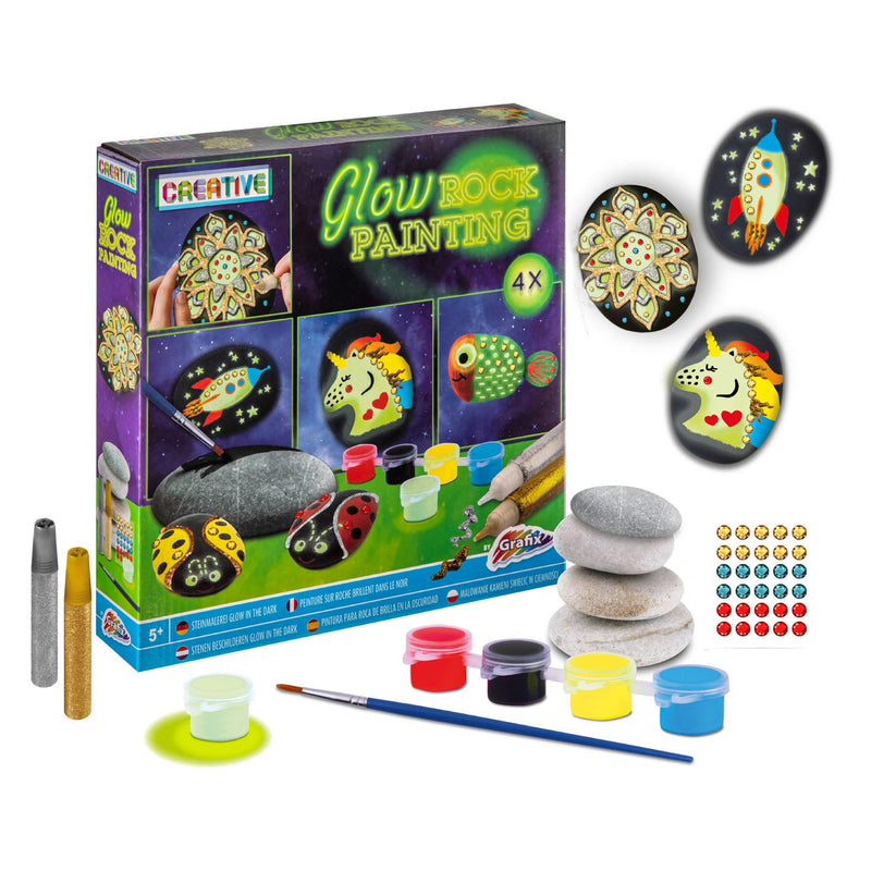 Afbeelding laden in galerijviewer, Grafix stenen schilderen glow in the dark