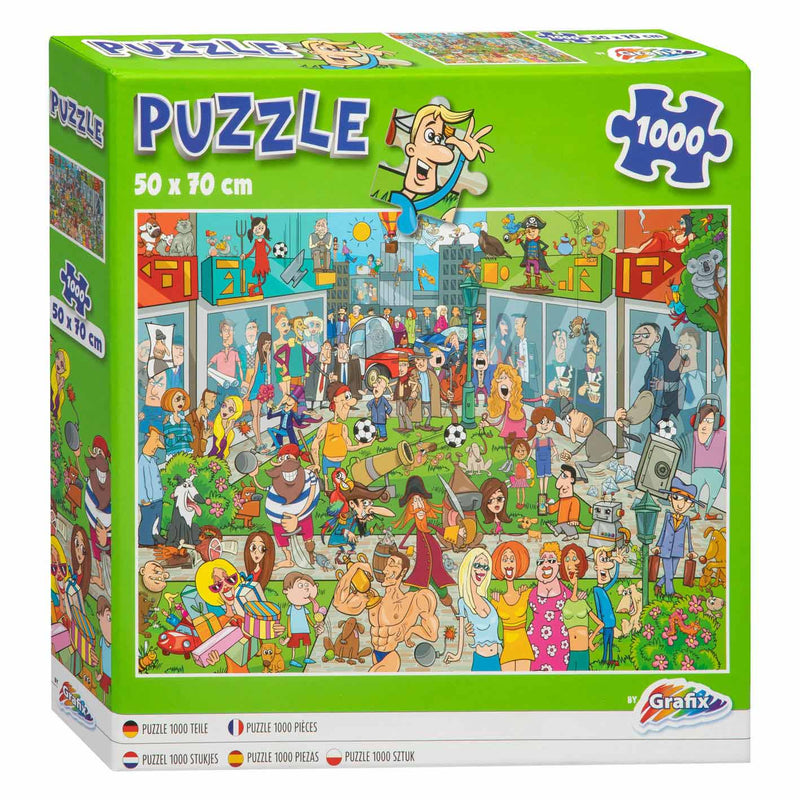Afbeelding laden in galerijviewer, Grafix Legpuzzel Comic Winkelcentrum, 1000st.