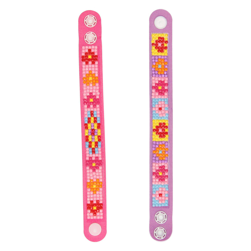 Afbeelding laden in galerijviewer, Grafix diamond painting armbanden roze, 2st.