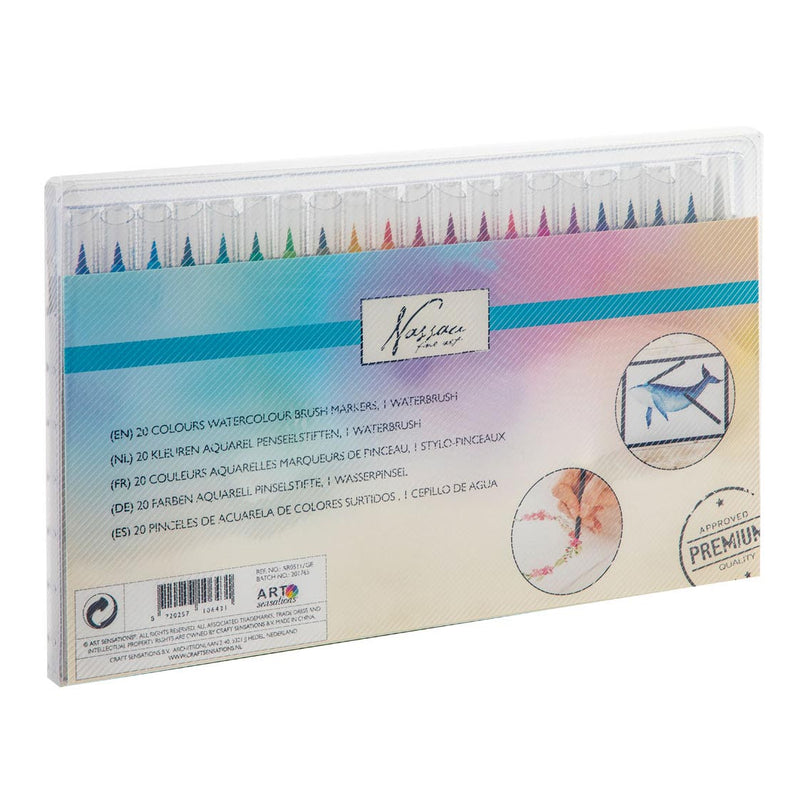 Afbeelding laden in galerijviewer, Nassau Fine Art Nassau Aquarel Brush Penseelstiften, 20st.