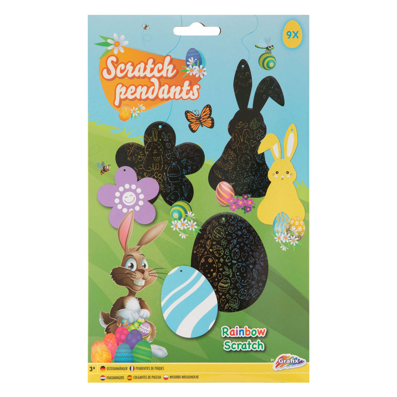 Afbeelding laden in galerijviewer, Creative craft group scratch hangers pasen, 9st.