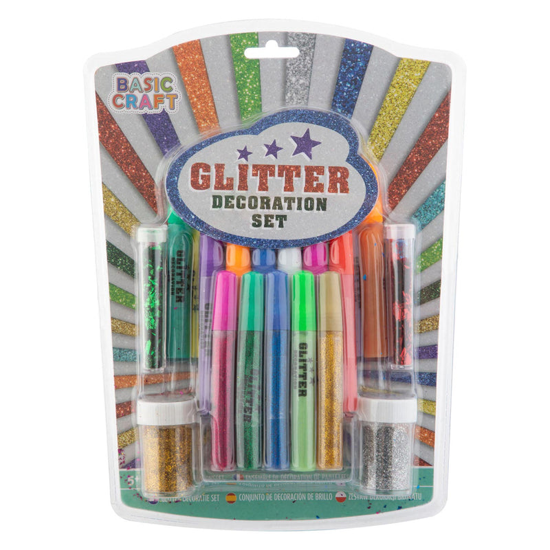 Afbeelding laden in galerijviewer, Creative Craft Group Glitter Decoratieset, 17dlg.