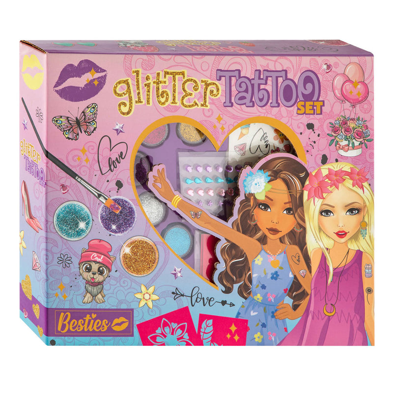 Afbeelding laden in galerijviewer, Besties glitter tattoo set