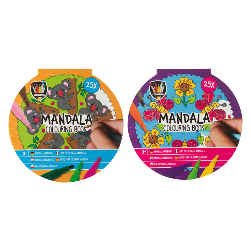 Afbeelding laden in galerijviewer, Creative craft group mandala kleurboek, 25 kleurplaten