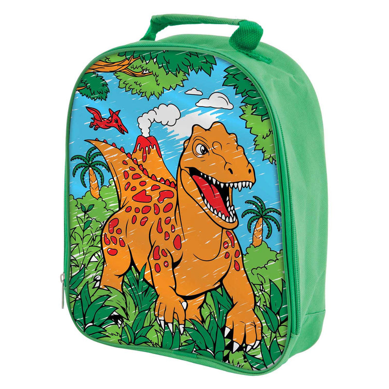 Afbeelding laden in galerijviewer, Creative craft group dino kleur je eigen tas met stiften