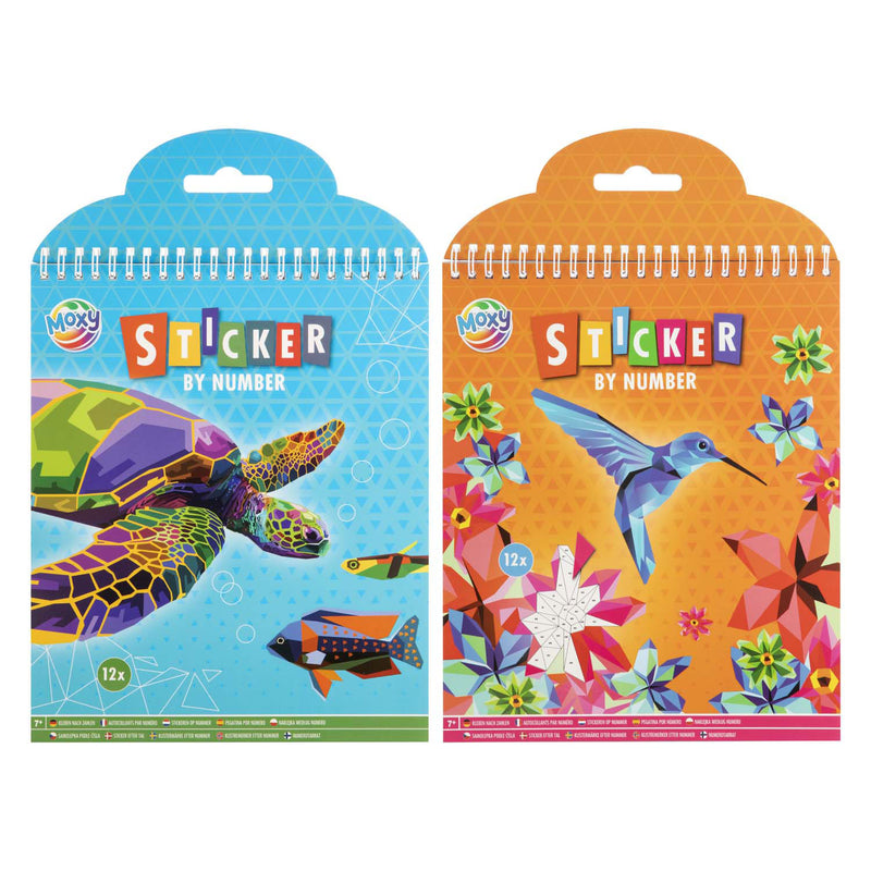 Afbeelding laden in galerijviewer, Creative craft group stickeren op nummer dieren