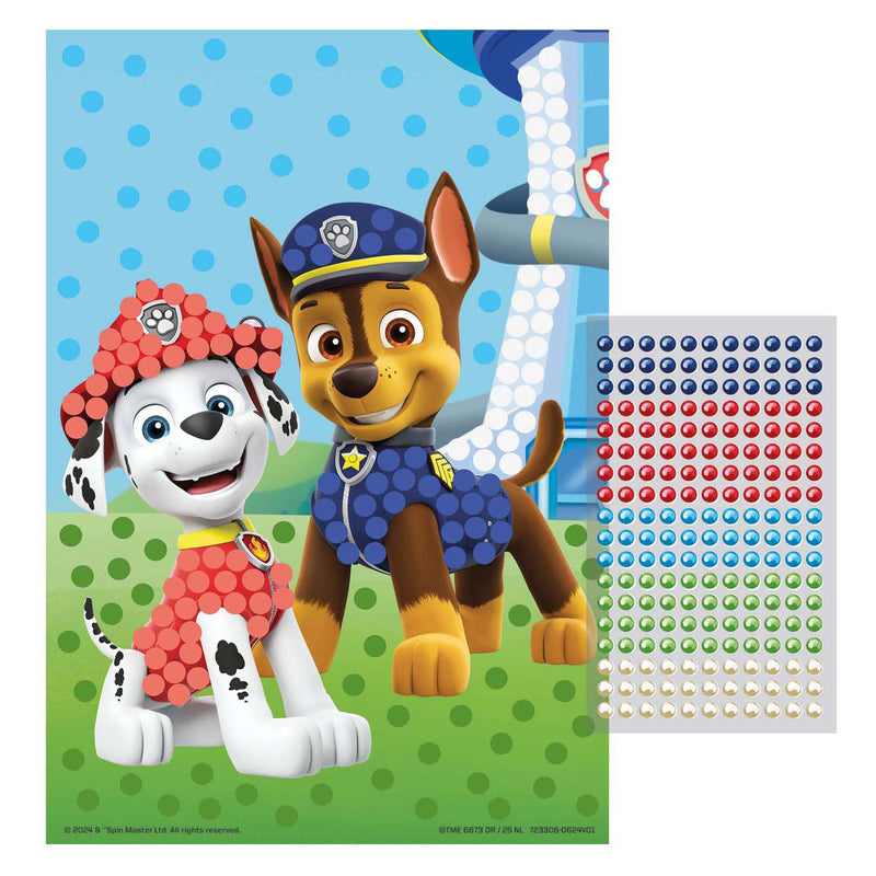 Afbeelding laden in galerijviewer, Moxy paw patrol bead art - a5 formaat
