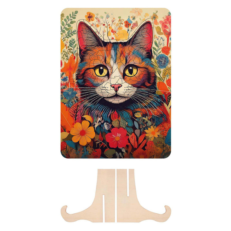 Afbeelding laden in galerijviewer, Moxy houten puzzel cat unieke vormen, 130pcs