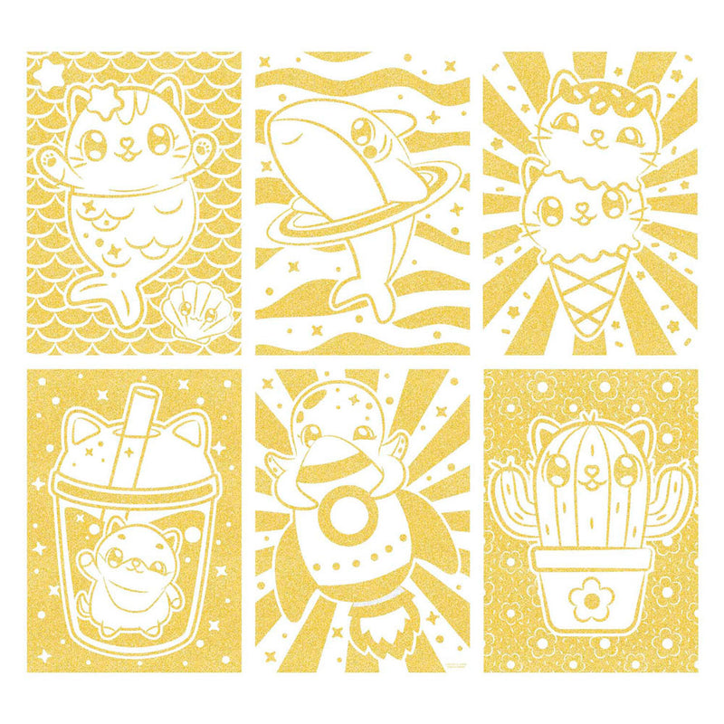 Afbeelding laden in galerijviewer, Creative craft group mini mymy glitter kleurpapier a4