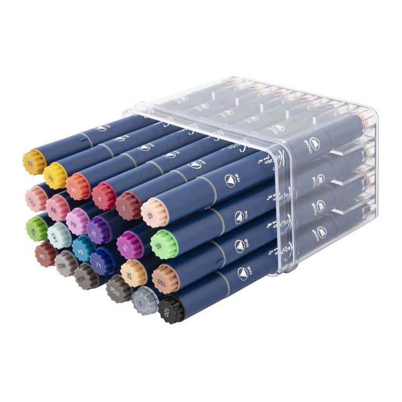 Afbeelding laden in galerijviewer, Art sensations round dual markers alcohol stiften 24 stuks | 2 stuks