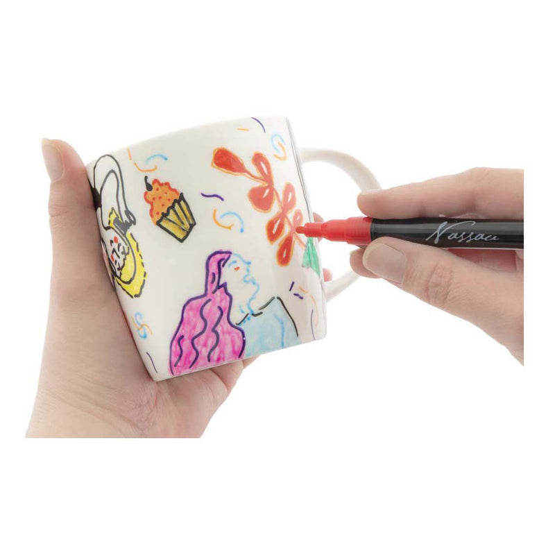 Afbeelding laden in galerijviewer, Creative craft group viltstiften glas en porselein 12 stuks | 3 stuks