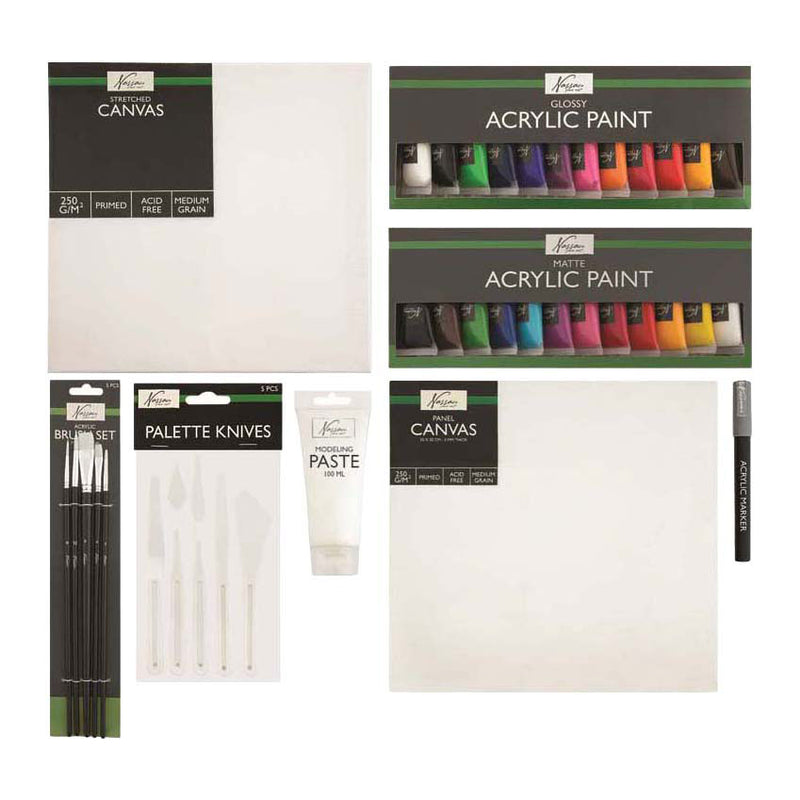 Afbeelding laden in galerijviewer, Creative craft group nassau complete acryl set - 38dlg.