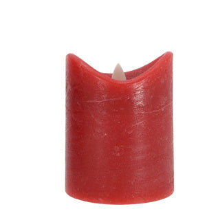 Afbeelding laden in galerijviewer, Daily home led kaars 7,5x10 cm rood | 4 stuks