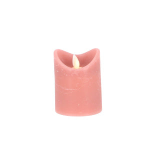 Afbeelding laden in galerijviewer, Daily home led kaars 7,5x10 cm roze | 4 stuks