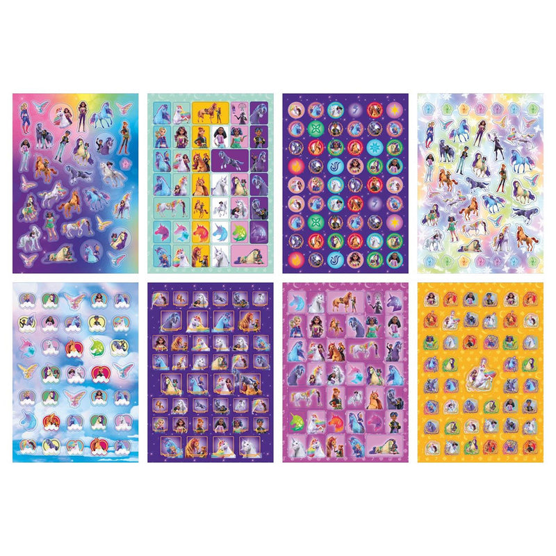 Afbeelding laden in galerijviewer, Moxy unicorn glitter sticker boek a5