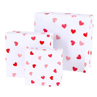 Afbeelding laden in galerijviewer, Kaemingk giftbox papier set van 3 wit rood | 2 stuks