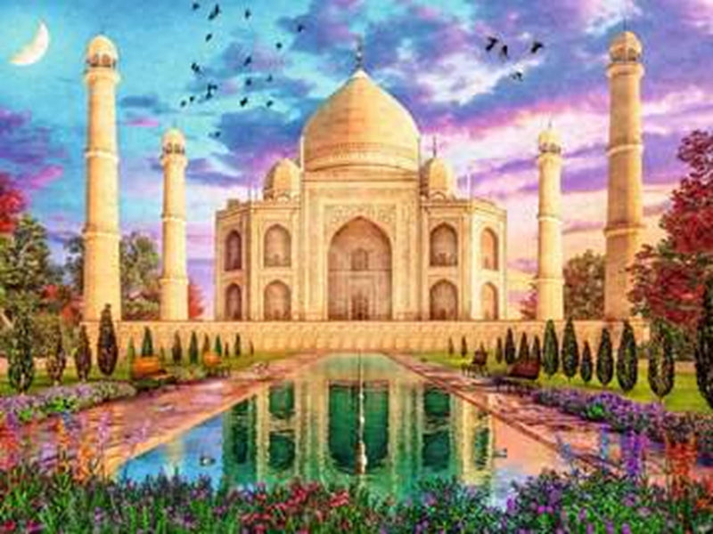 Afbeelding laden in galerijviewer, Ravensburger betoverende taj mahal puzzel 1500pcs