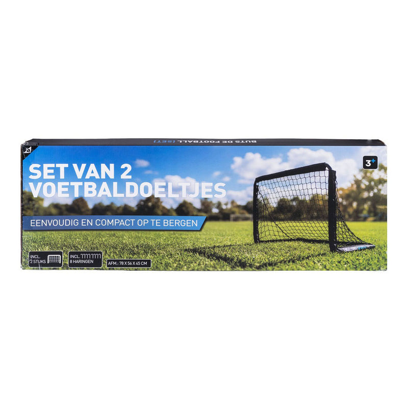 Afbeelding laden in galerijviewer, Engelhart voetbaldoeltjes zwart, 2st