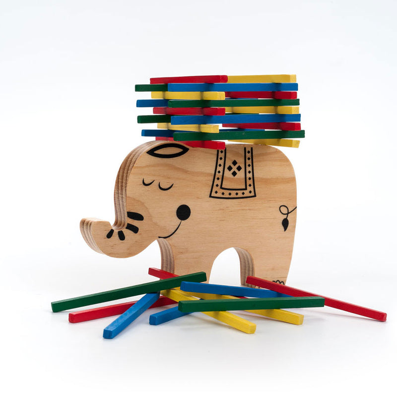 Afbeelding laden in galerijviewer, Longfield houten balans spel olifant