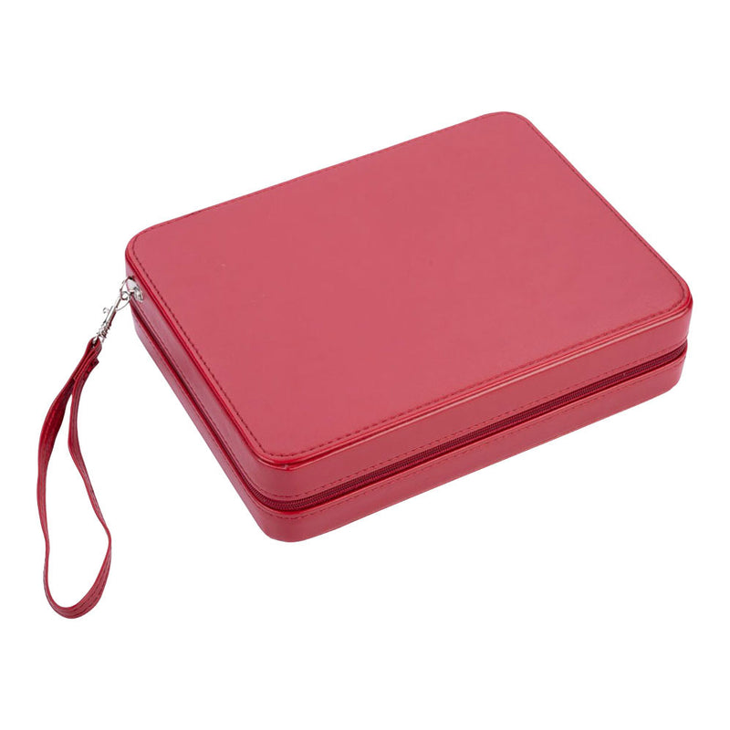 Afbeelding laden in galerijviewer, Engelhart backgammon reisspel met rits - rood