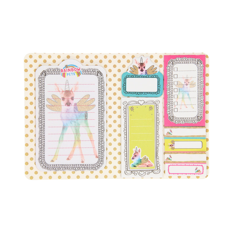 Afbeelding laden in galerijviewer, Totum rainbow pets - sticky notes boekje hert