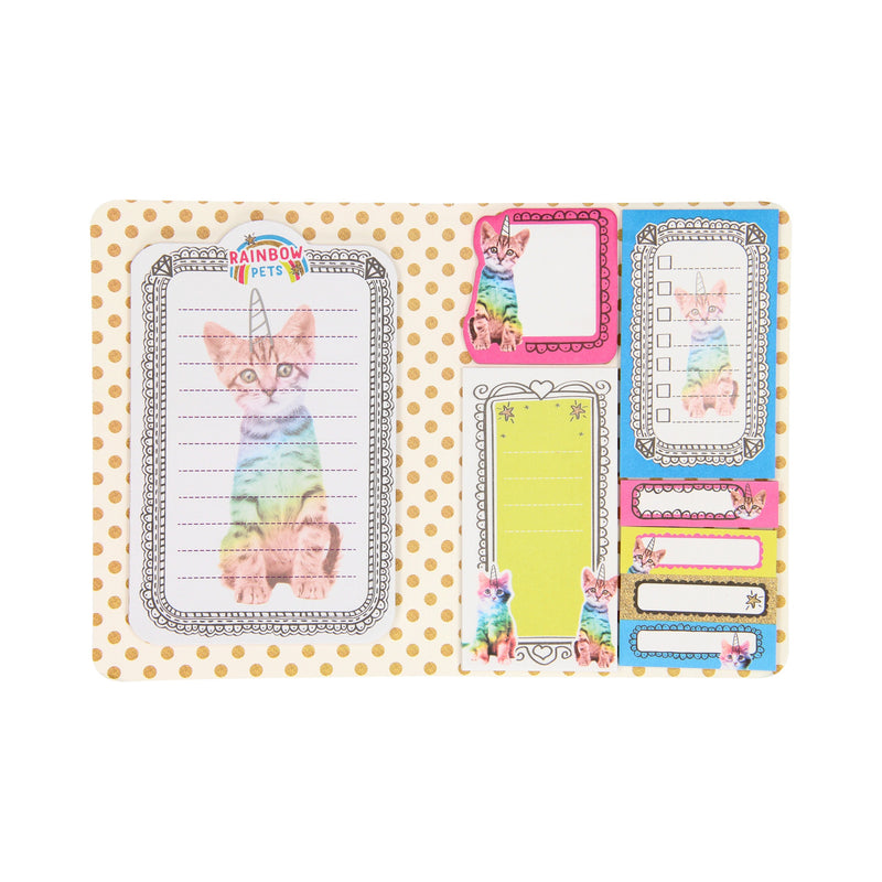 Afbeelding laden in galerijviewer, Totum rainbow pets - sticky notes boekje kat