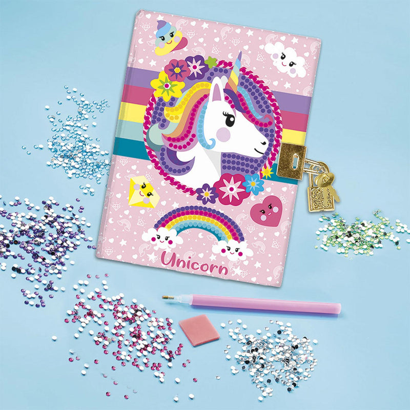 Afbeelding laden in galerijviewer, Totum unicorn geheim dagboek met slot vriendenboek | secret diary diamond painting knutselen | speelgoed meisjes cadeau tip