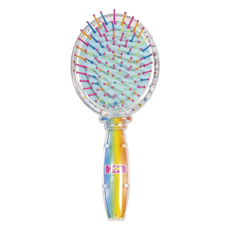 Afbeelding laden in galerijviewer, Totum k3 glitter kinder haar borstel - speelgoed meisjes junior vanaf 3 jaar- met bewegende glitters - studio 100 kids beauty