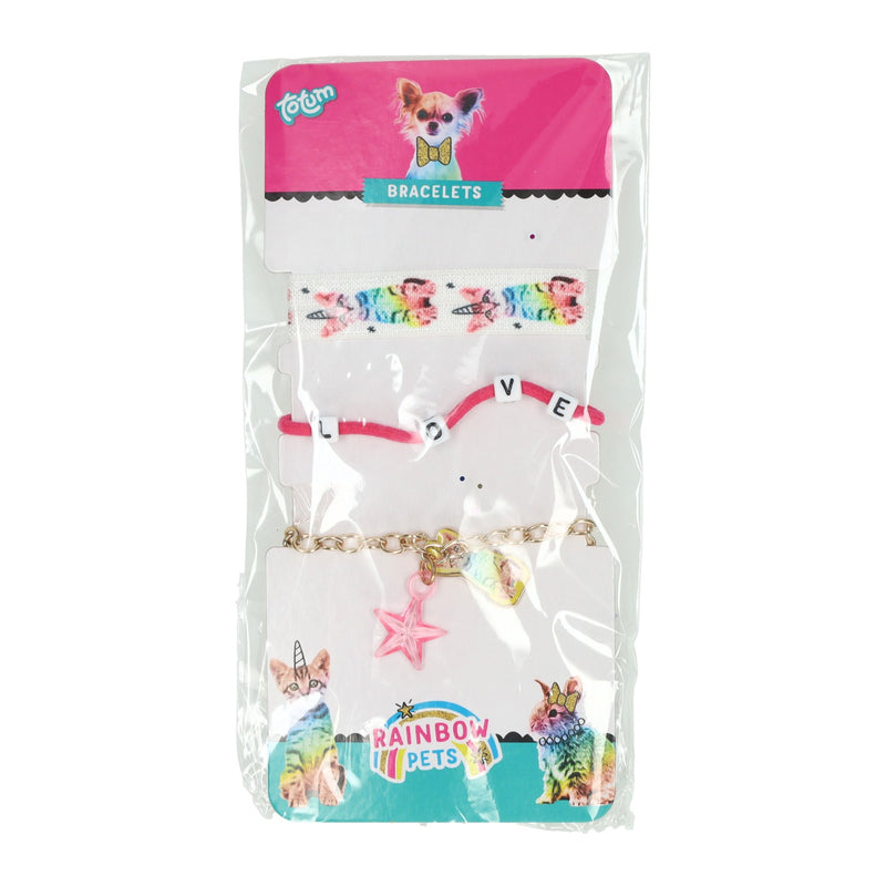 Afbeelding laden in galerijviewer, Creative craft group rainbow pets armbanden - 3st.