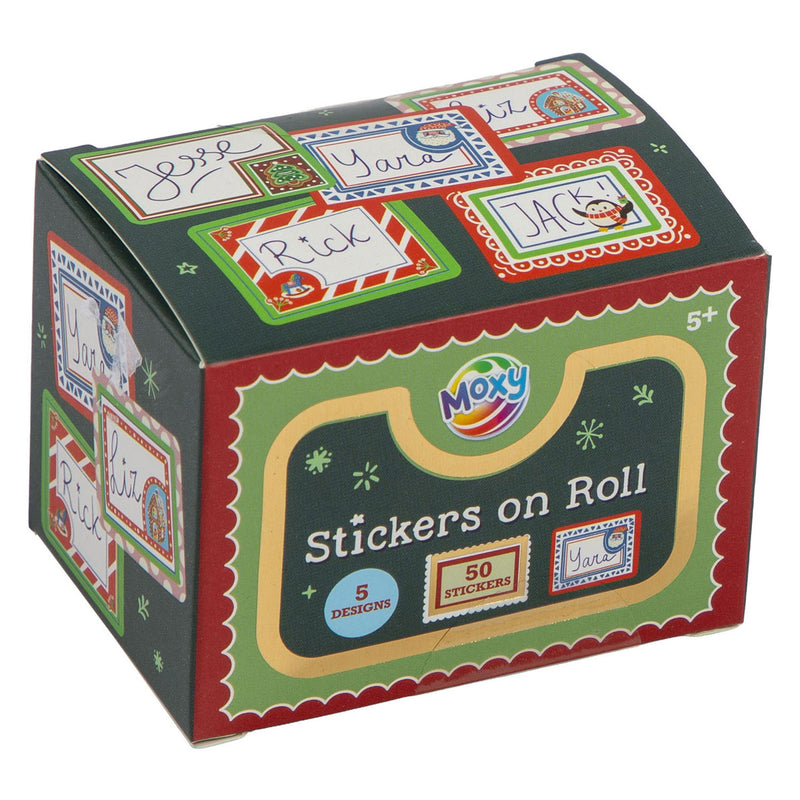 Afbeelding laden in galerijviewer, Creative craft group stickers op rol 5 designs - 50st.