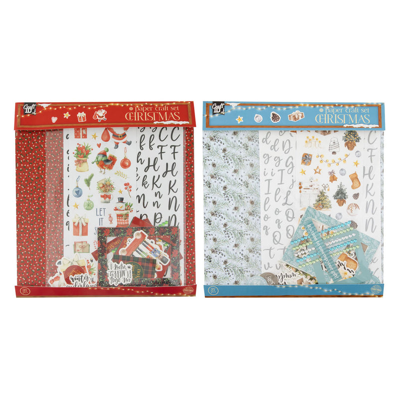 Afbeelding laden in galerijviewer, Creative craft group knutselen met papier set kerstmis - 37dlg.