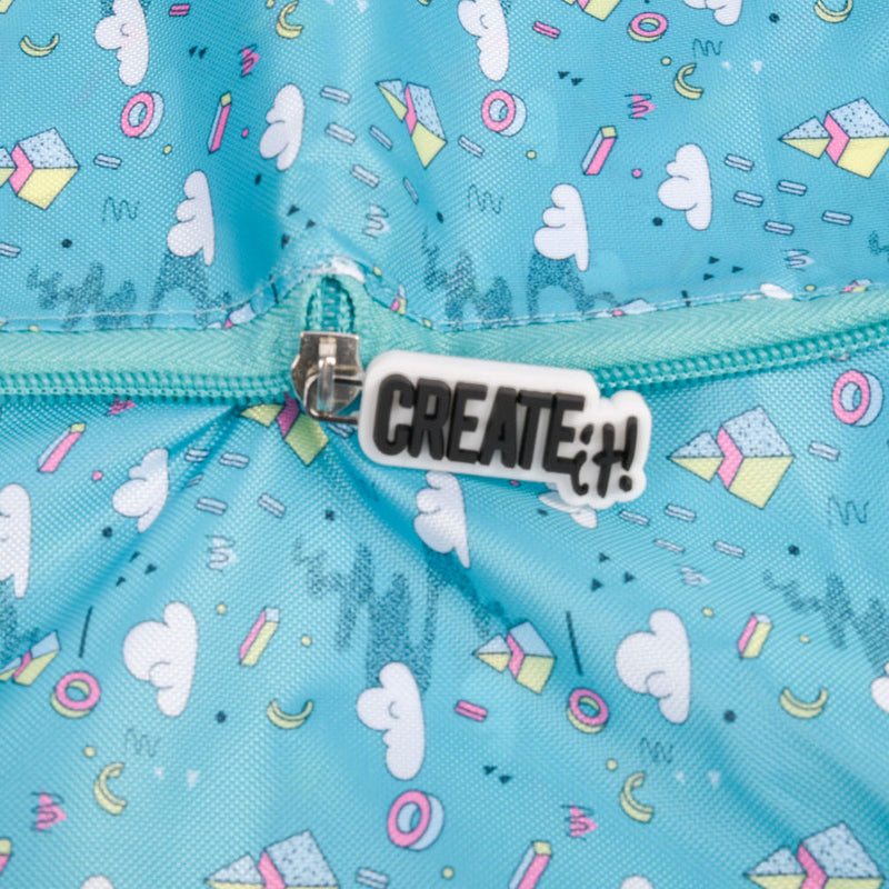 Afbeelding laden in galerijviewer, Create it! poptastic opvouwbare shopper - turquoise