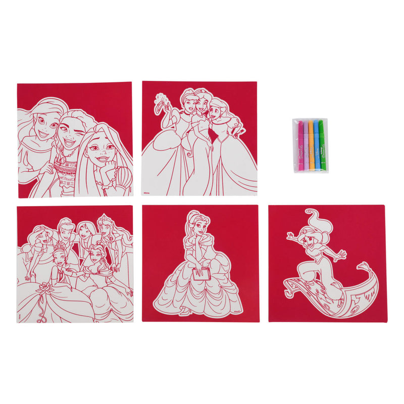 Afbeelding laden in galerijviewer, Canenco disney princess vilt kleuren, 5st.