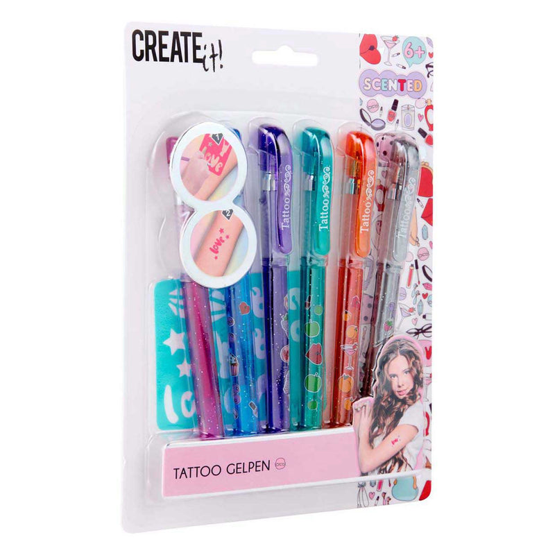 Afbeelding laden in galerijviewer, Create it! beauty tattoo gelpennen, 6st.