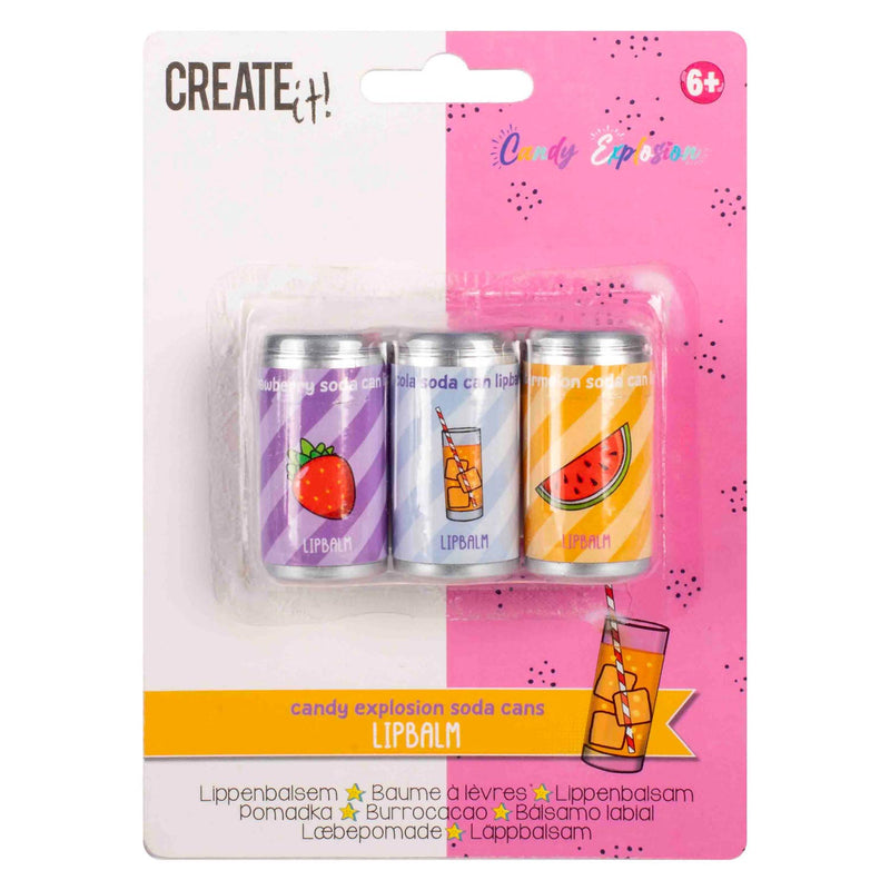 Afbeelding laden in galerijviewer, Create it! candy explosion lippenbalsem, 3st.