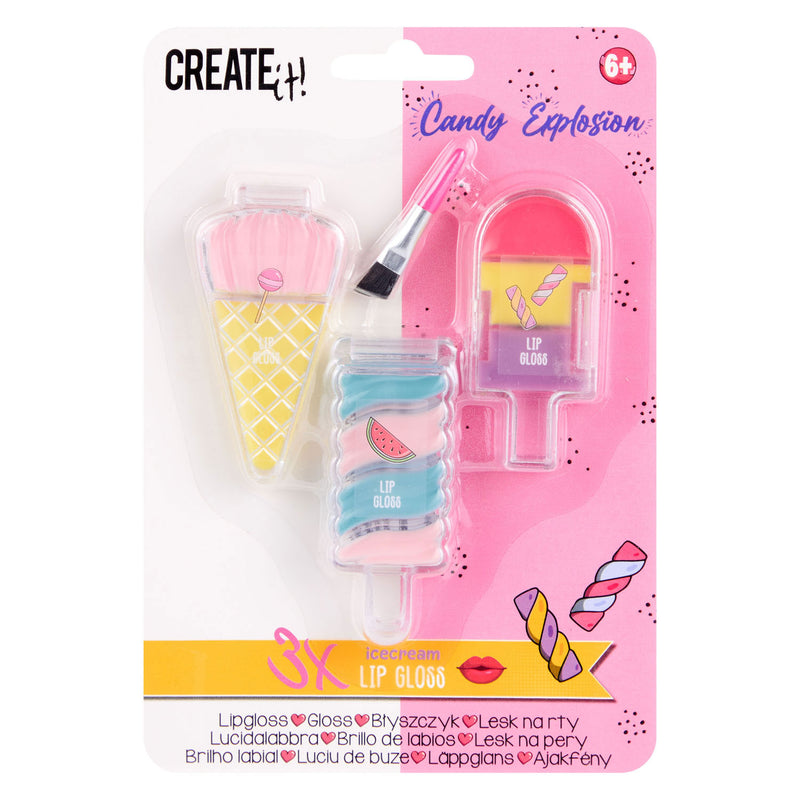 Afbeelding laden in galerijviewer, Create it! candy lipgloss ijsjes, 3st.