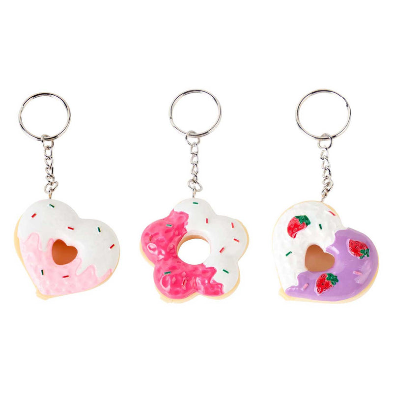 Afbeelding laden in galerijviewer, Canenco create it! candy explosion donut lippenbalsem sleutelhanger