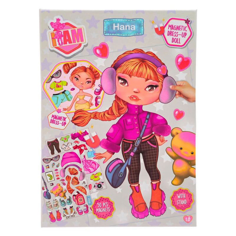 Afbeelding laden in galerijviewer, Canenco i am magnetic dress up doll - winter a5