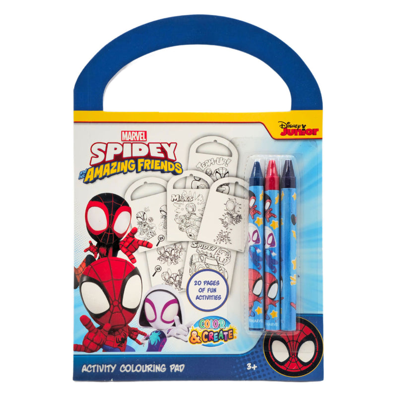 Afbeelding laden in galerijviewer, Canenco spidey activiteitenboek - incl. 3 kleurpotloden
