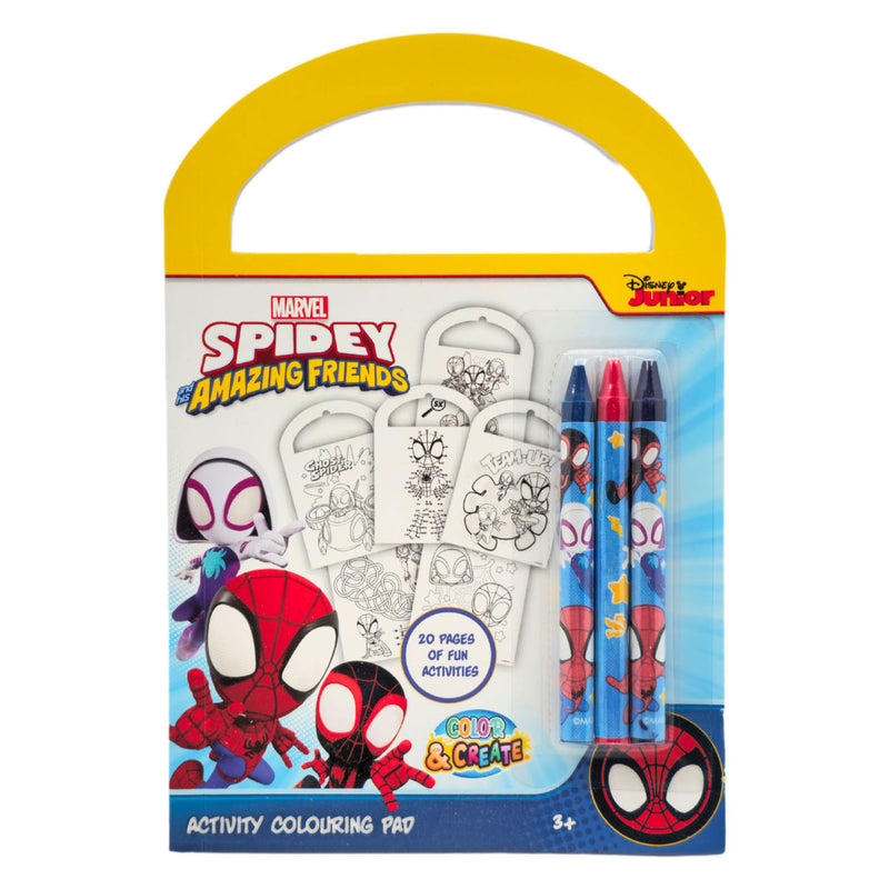 Afbeelding laden in galerijviewer, Canenco spidey activiteitenboek - incl. 3 kleurpotloden