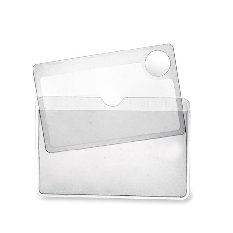 Afbeelding laden in galerijviewer, Carson zakloep wm-01 2,5x creditcard-formaat loep met 6x spot lens