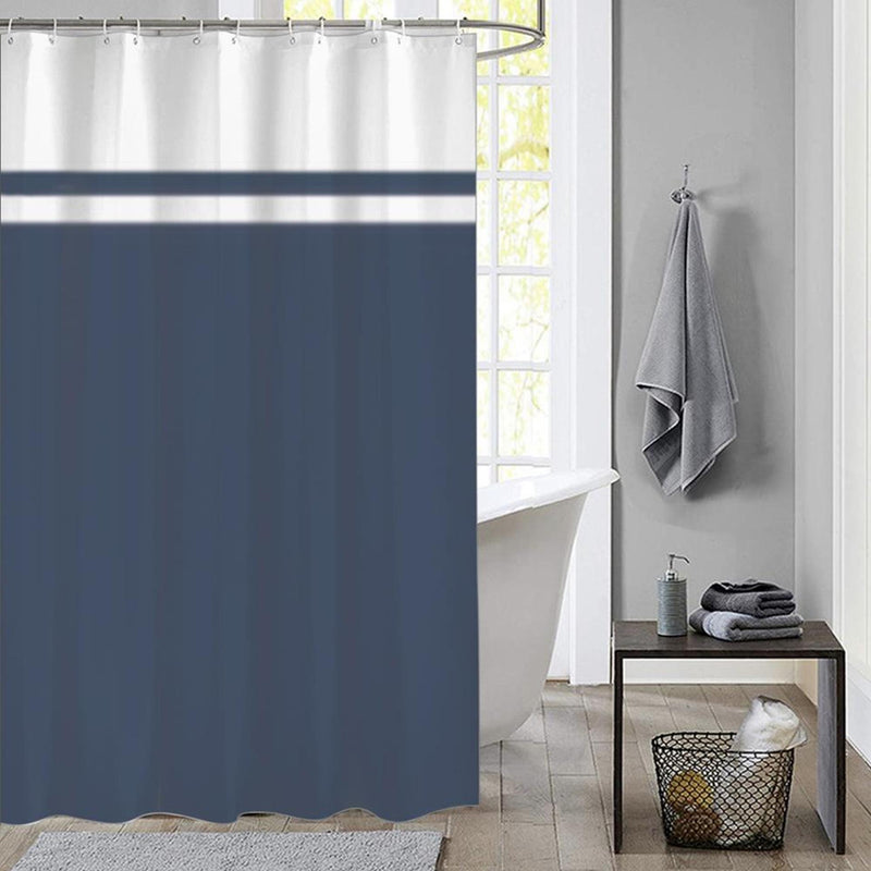 Afbeelding laden in galerijviewer, Dutch house douchegordijn simply blauw 180x200cm 100% polyester