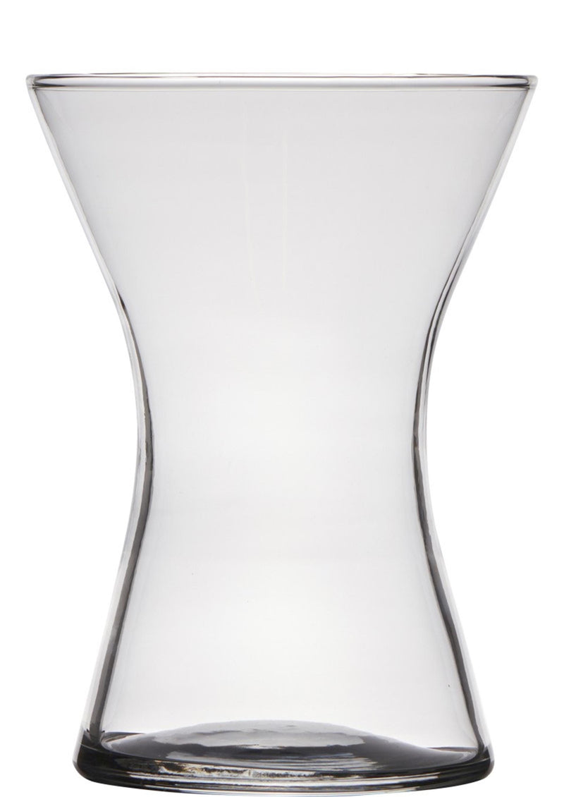 Afbeelding laden in galerijviewer, B-living vaas glas essentials x-shape ã˜14xh20cm