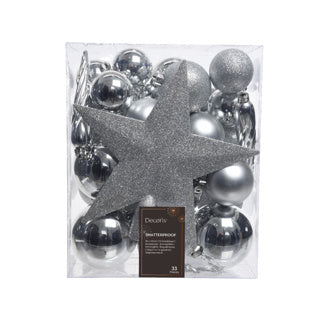 Afbeelding laden in galerijviewer, Kaemingk kerstballen polystyreen shiny, matt, glitter mix dia8cm