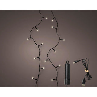 Afbeelding laden in galerijviewer, Kaemingk led duracharge basic lights 8 functie twinkel effect buitenl.367.5cm