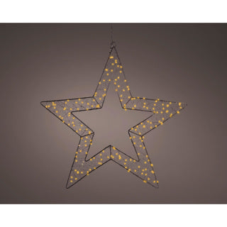 Afbeelding laden in galerijviewer, Kaemingk micro led ster metaal steady buitendia58cm x l.1cm x w.58cm x h.58cm