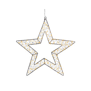 Afbeelding laden in galerijviewer, Kaemingk micro led ster metaal steady buitendia58cm x l.1cm x w.58cm x h.58cm